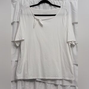 Talbots Women's Tie Detail Short Sleeve Top